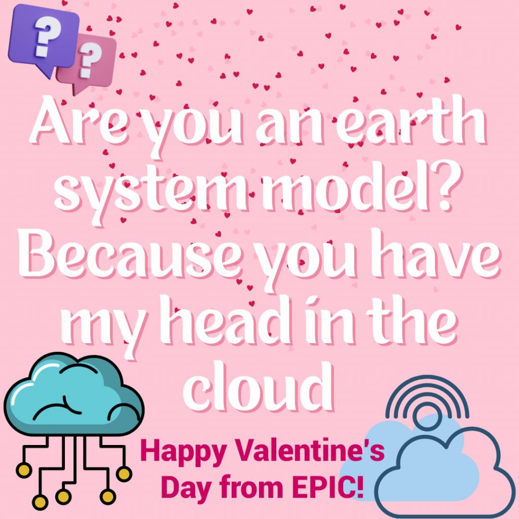 EPIC Head in the Clouds Valentine's Day card.