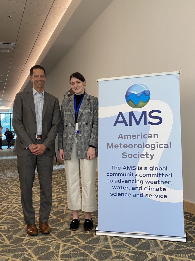 Ashley Stagnari with Dr. Neil Jacobs, at AMS SCM