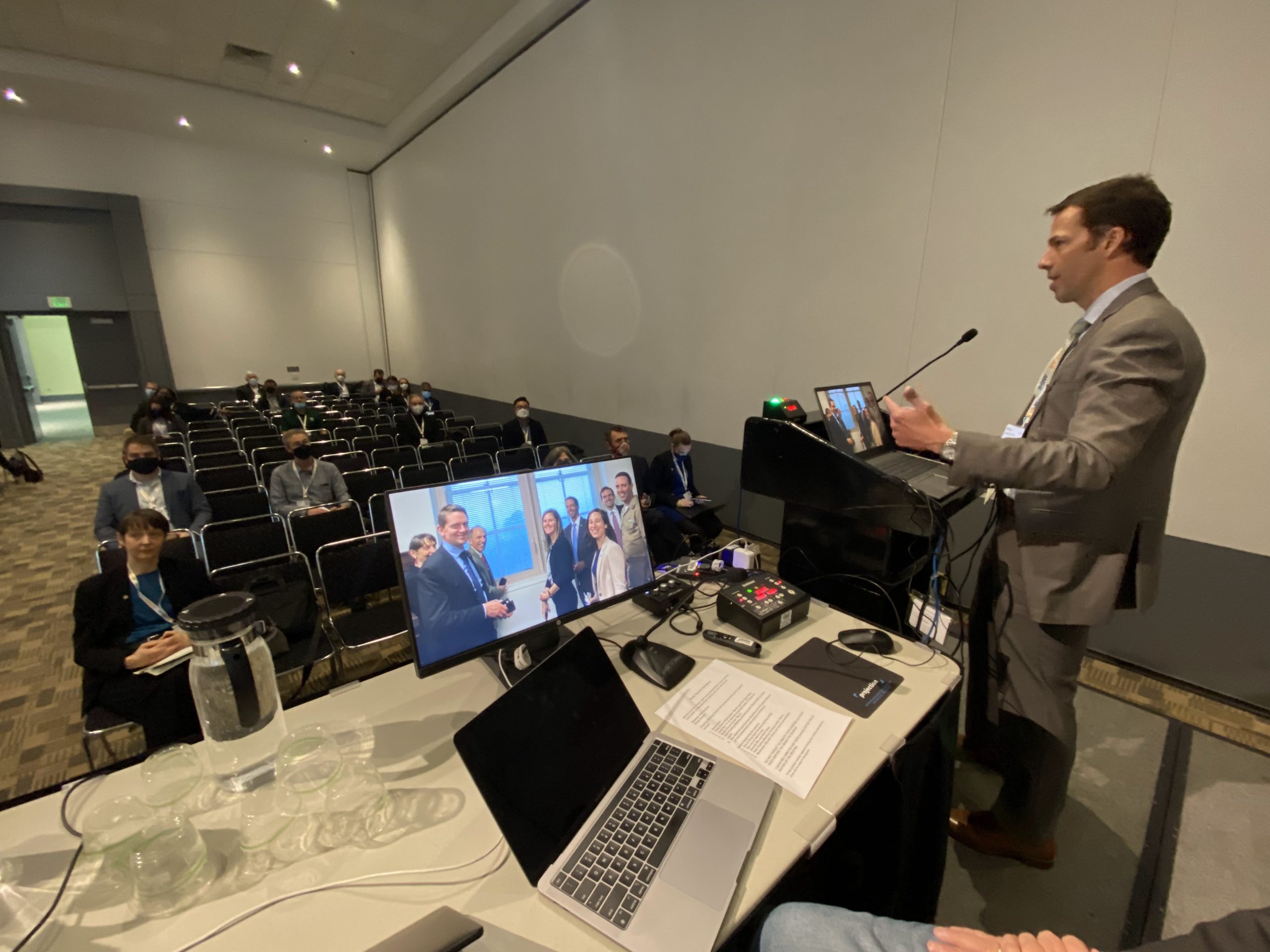 Dr. Neil Jacobs, UFS Chief Scientist, providing a presentation during the EPIC Town Hall.